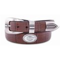 Zeppelinproducts ZeppelinProducts UGA-BOLPTCRC-TAN-36 Georgia Concho Croc Tan Leather Belt; 36 Waist UGA-BOLPTCRC-TAN-36